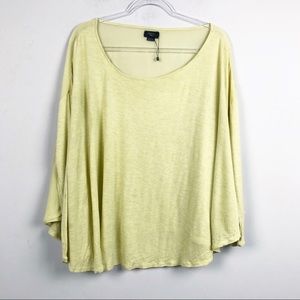 Anthropologie Deletta Long Sleeve Yellow Top